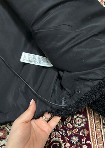 Siyah Fermuarlı Kadın Midi Ceket - Görsel 5