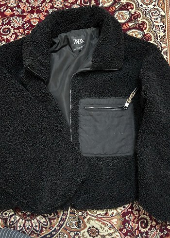 Siyah Fermuarlı Kadın Midi Ceket - Görsel 3