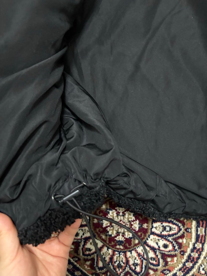 Siyah Fermuarlı Kadın Midi Ceket - Görsel 4