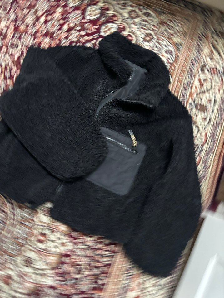 Siyah Fermuarlı Kadın Midi Ceket - Görsel 2