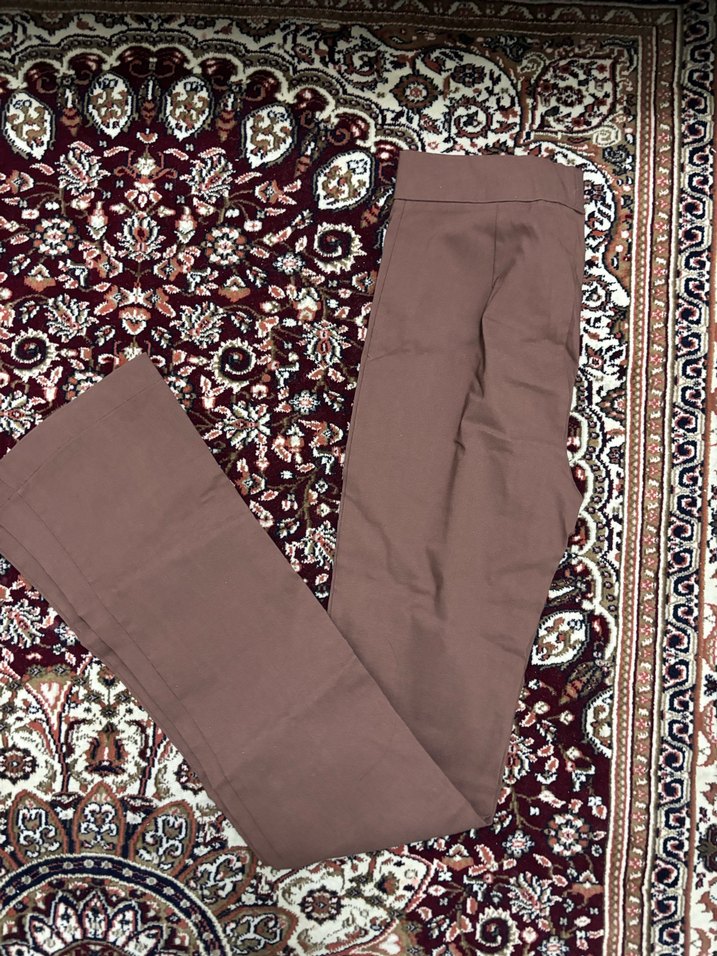 Kadın Kahverengi  Kumaş Pantolon - Görsel 3