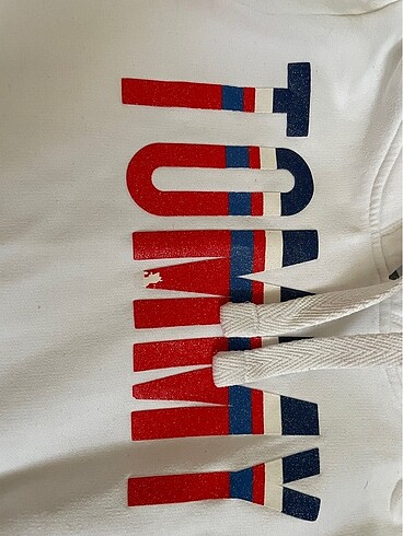 m Beden beyaz Renk Tommy Hoodie
