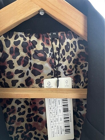 46 Beden siyah Renk blazer ceket