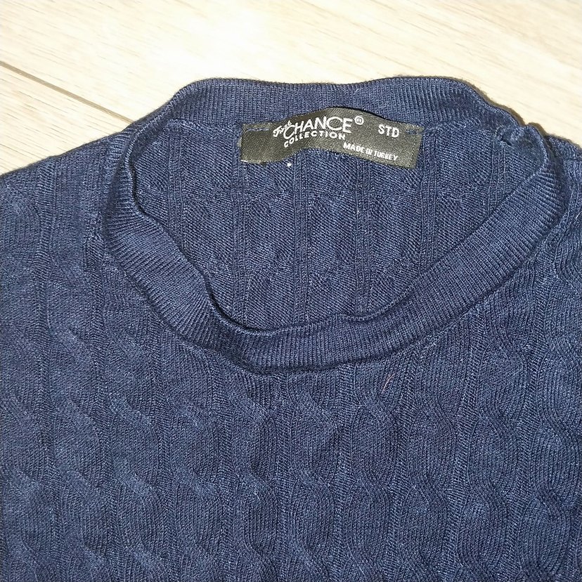 Kadın Lacivert Triko Sweatshirt - Görsel 2