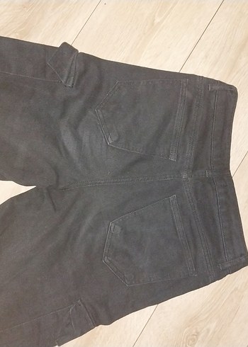 Kadın Siyah Bol Kargo Pantalon - Görsel 4