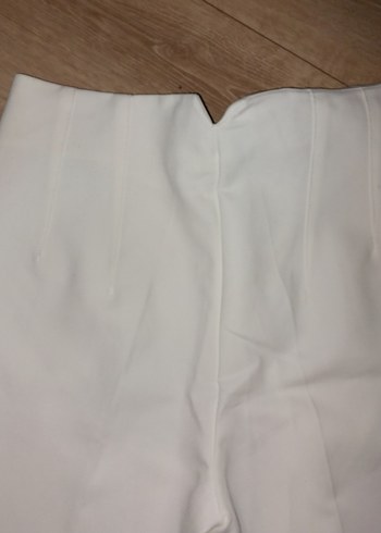 Beyaz Kadın Kumaş Pantolon - Görsel 3