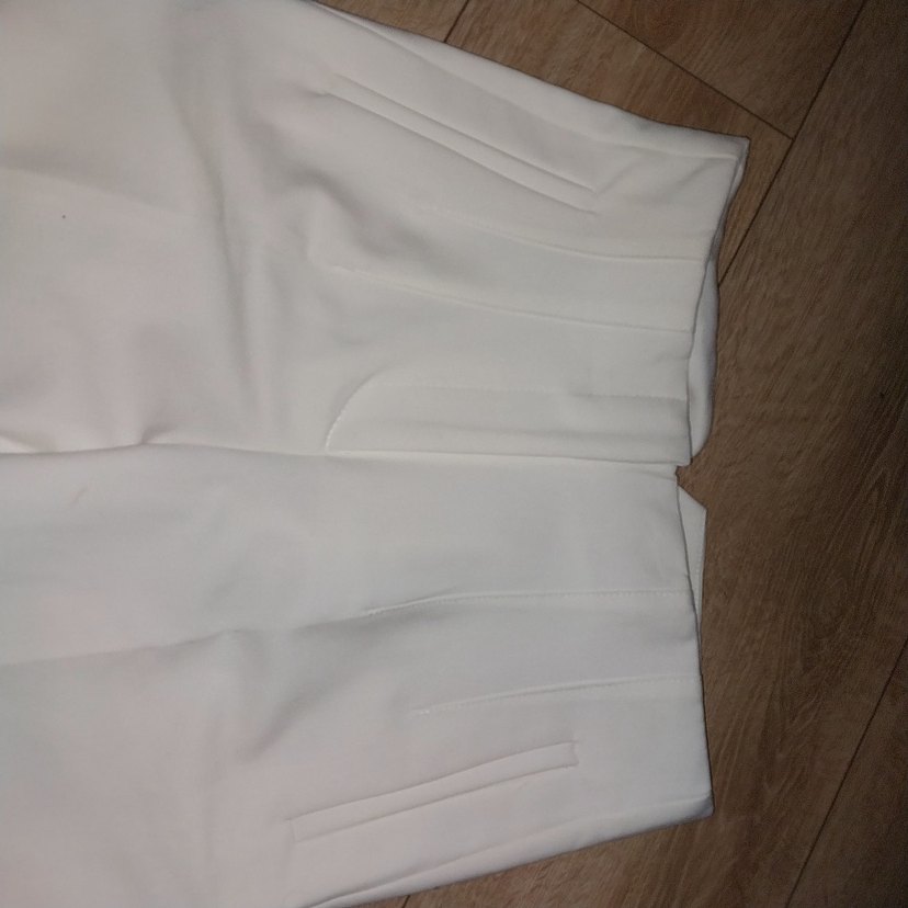 Beyaz Kadın Kumaş Pantolon - Görsel 2