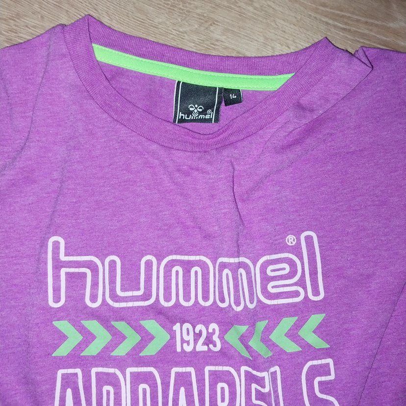 Mor Hummel Baskılı Kadın Tişört - Görsel 2