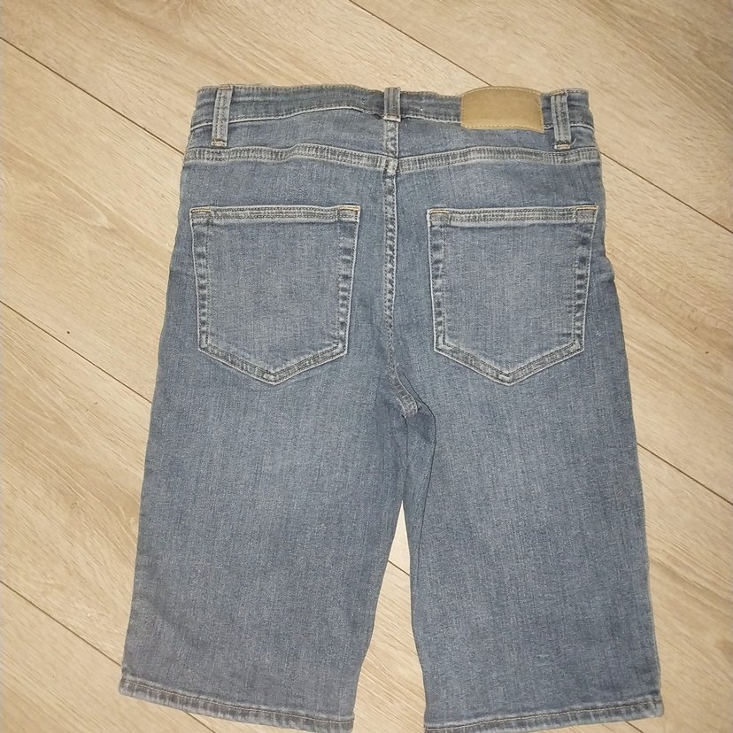 HM Midi Denim Kadın Şort - Görsel 4