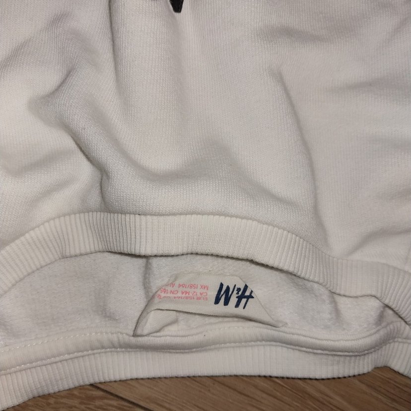 Beyaz Baskılı Kız çocuk Sweatshirt - Görsel 2