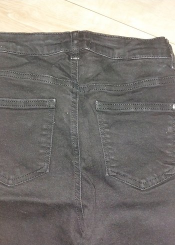 Siyah Normal Kesim kız çocuk Kot Pantolon - Görsel 3