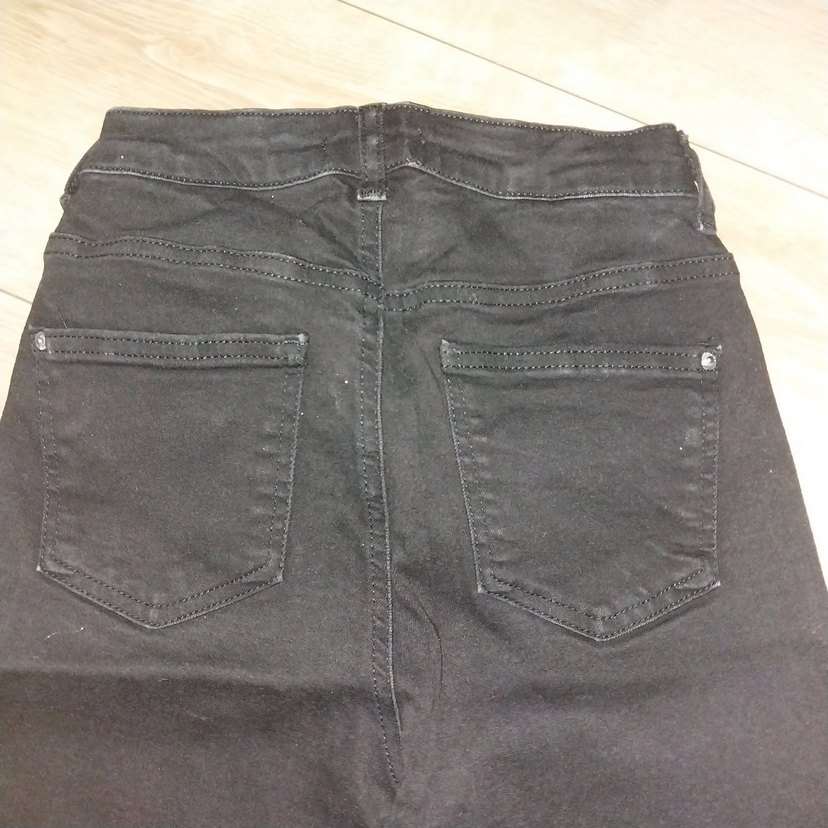 Siyah Normal Kesim  kız çocuk Kot Pantolon - Görsel 3