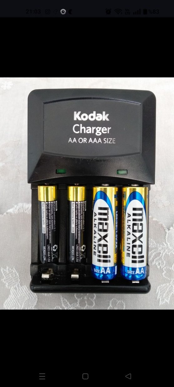 Kodak AA ve AAA Pil Şarj Cihazı - Görsel 5