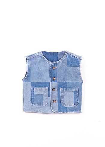 Diğer LACİEL PARİS PATCHWORK KOT YELEK & PANTOLON TAKIM