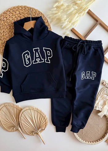 GAP Baskılı Mavi Erkek Çocuk Eşofman Takımı