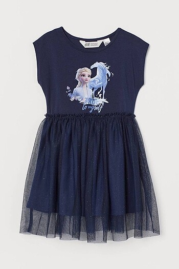 H&M ELSA SİMLİ TÜLLÜ ELBİSE