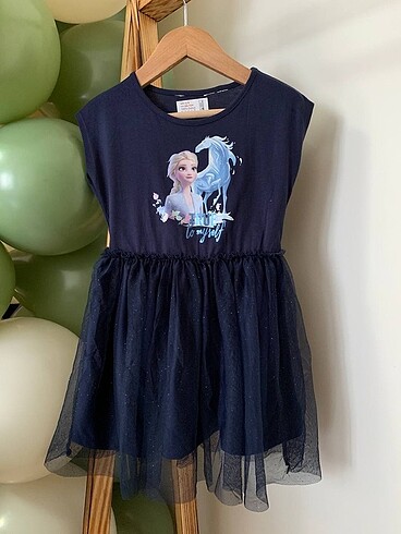 H&M H&M ELSA SİMLİ TÜLLÜ ELBİSE