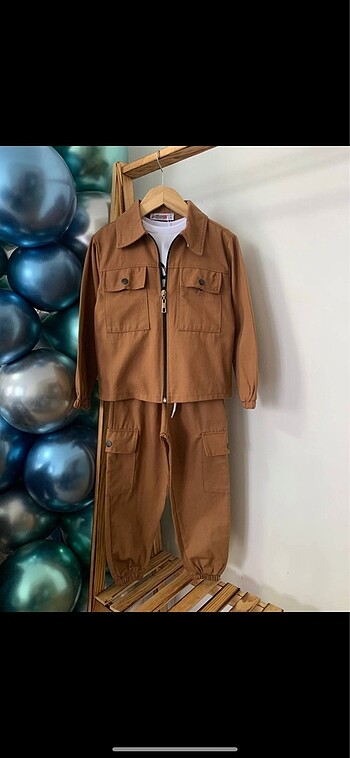Gabardin kumaş üçlü takım