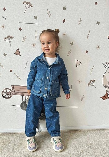 Zara kalpli denim takım