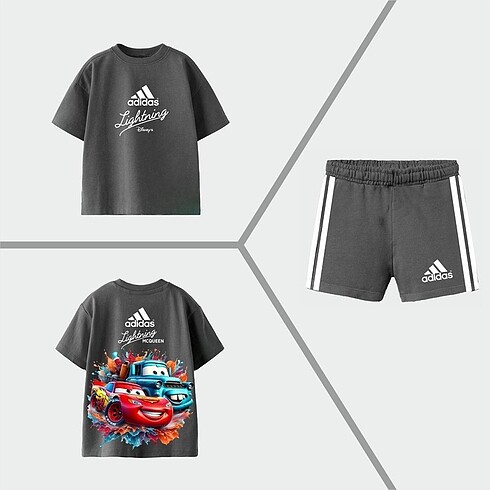 Adidas cars şortlu takım