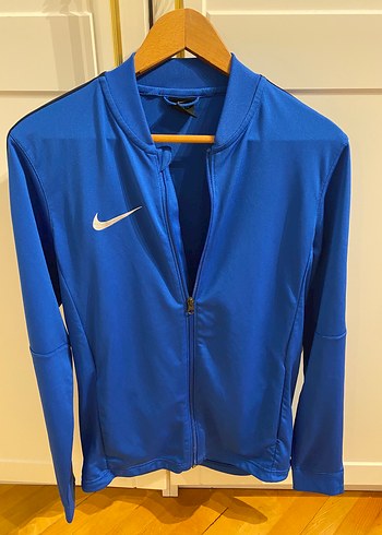 Nike Mavi Spor Fermuarli Ceket