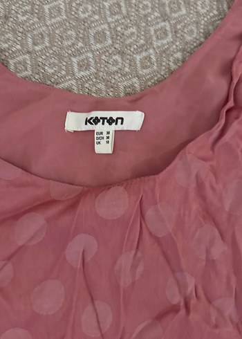 Koton Pembe Kolsuz Hamile Bluzu