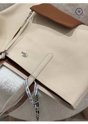 Bej lacoste Kadın çift taraflı  Çanta - Görsel 2