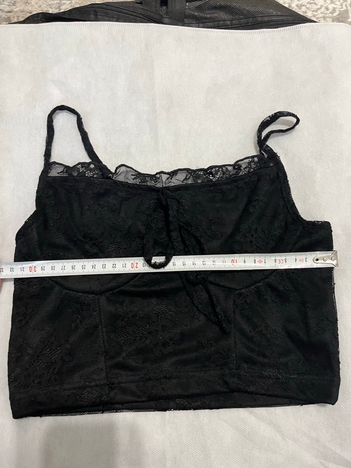 Siyah Dantelli Gotik Straplez Büstiyer - Görsel 2