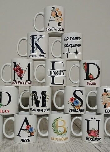 Kişiye özel isimli kupa
