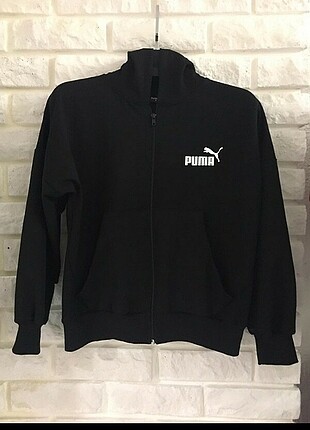 Kapşonlu sweatshirt siyah puma