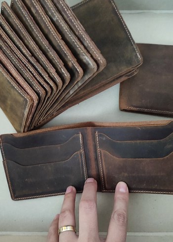 Kahverengi Hakiki Deri Erkek Cüzdanı - Görsel 3