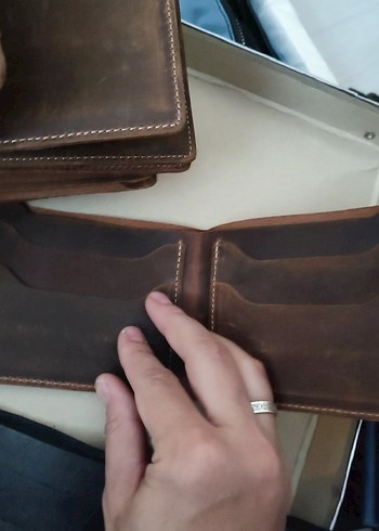 Kahverengi Hakiki Deri Erkek Cüzdanı - Görsel 5