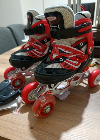 f-sports ayarlanabilir ışıklı 2+2 çocuk paten - Görsel 11