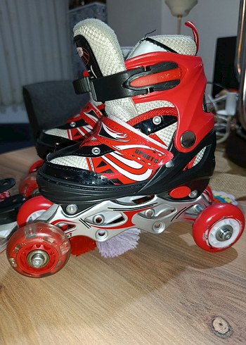 f-sports ayarlanabilir ışıklı 2+2 çocuk paten - Görsel 3