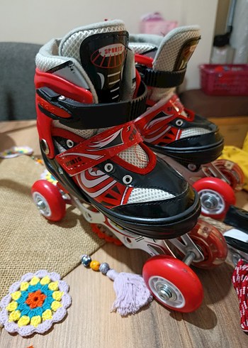 f-sports ayarlanabilir ışıklı 2+2 çocuk paten - Görsel 10