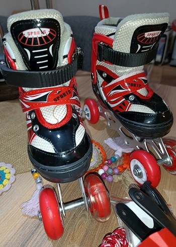 f-sports ayarlanabilir ışıklı 2+2 çocuk paten - Görsel 8