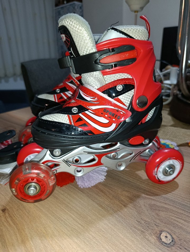 f-sports ayarlanabilir ışıklı 2+2 çocuk paten - Görsel 3