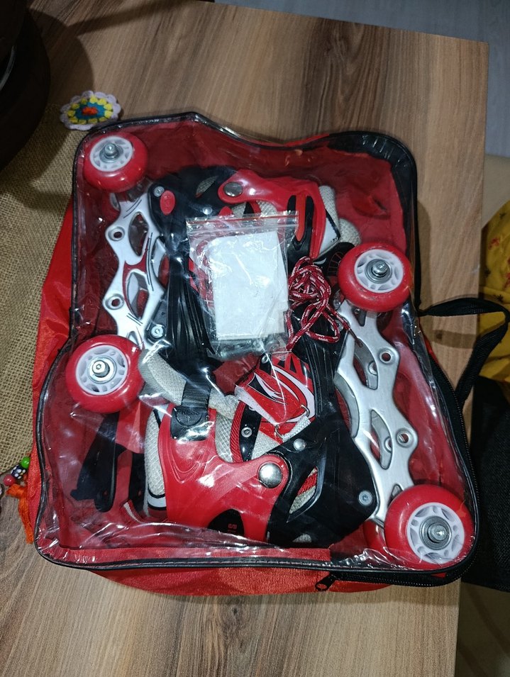 f-sports ayarlanabilir ışıklı 2+2 çocuk paten - Görsel 2