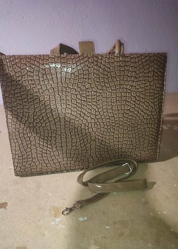 Kroko Desenli Damla Askılı Şık Evrak Çantası - Görsel 3