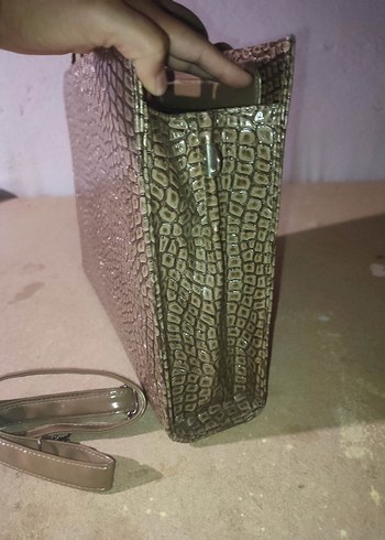 Kroko Desenli Damla Askılı Şık Evrak Çantası - Görsel 5