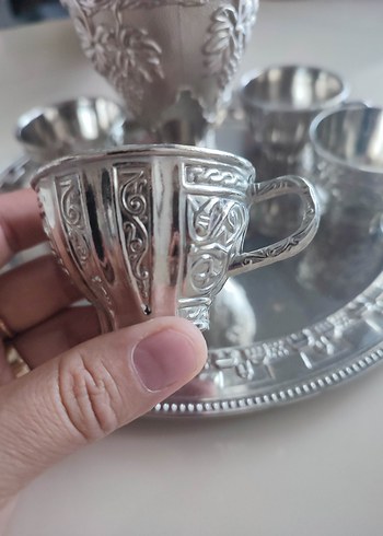 gümüş renk zemzem takımı - Görsel 4