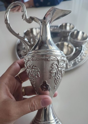 gümüş renk zemzem takımı - Görsel 8