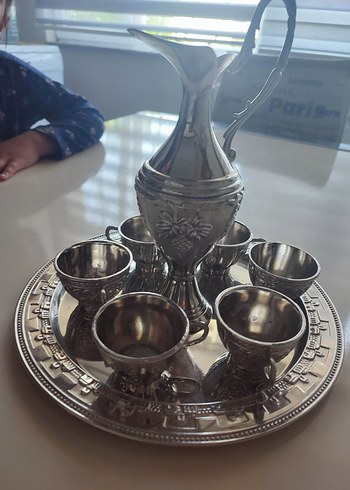 gümüş renk zemzem takımı - Görsel 3