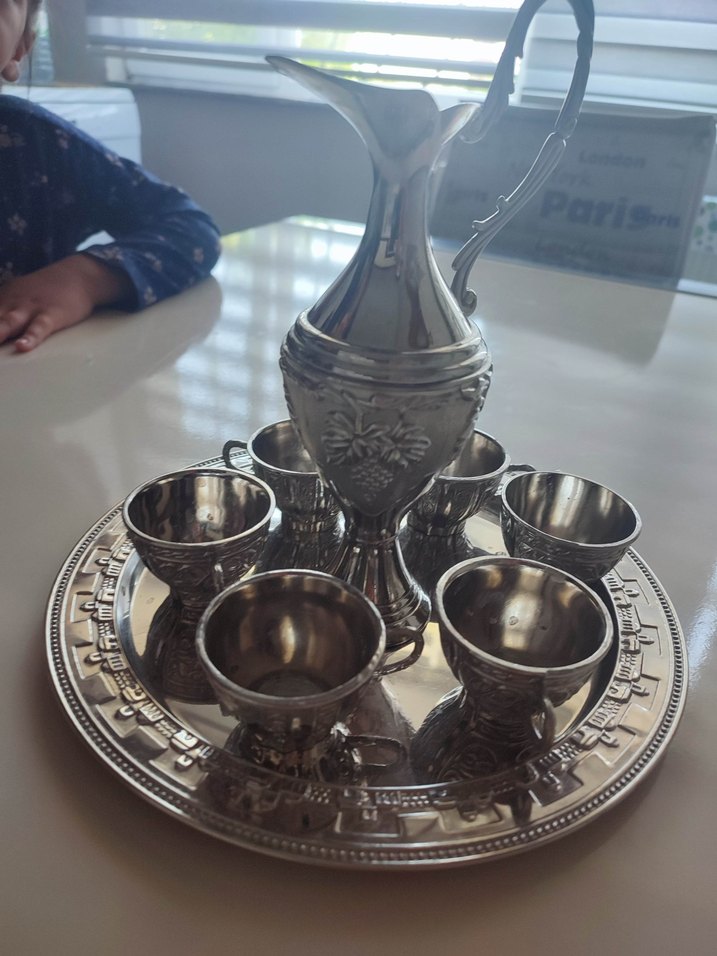 gümüş renk zemzem takımı - Görsel 3