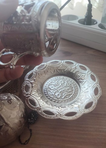 Gümüş Kaplama 6'lı Kahve Fincanı Seti - Görsel 12
