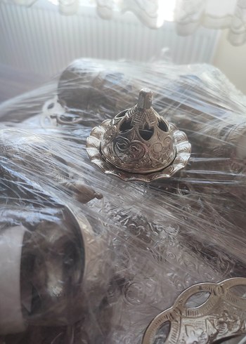 Gümüş Kaplama 6'lı Kahve Fincanı Seti - Görsel 6