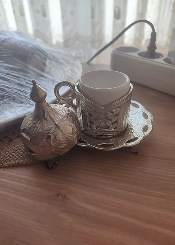 Gümüş Kaplama 6'lı Kahve Fincanı Seti - Görsel 2