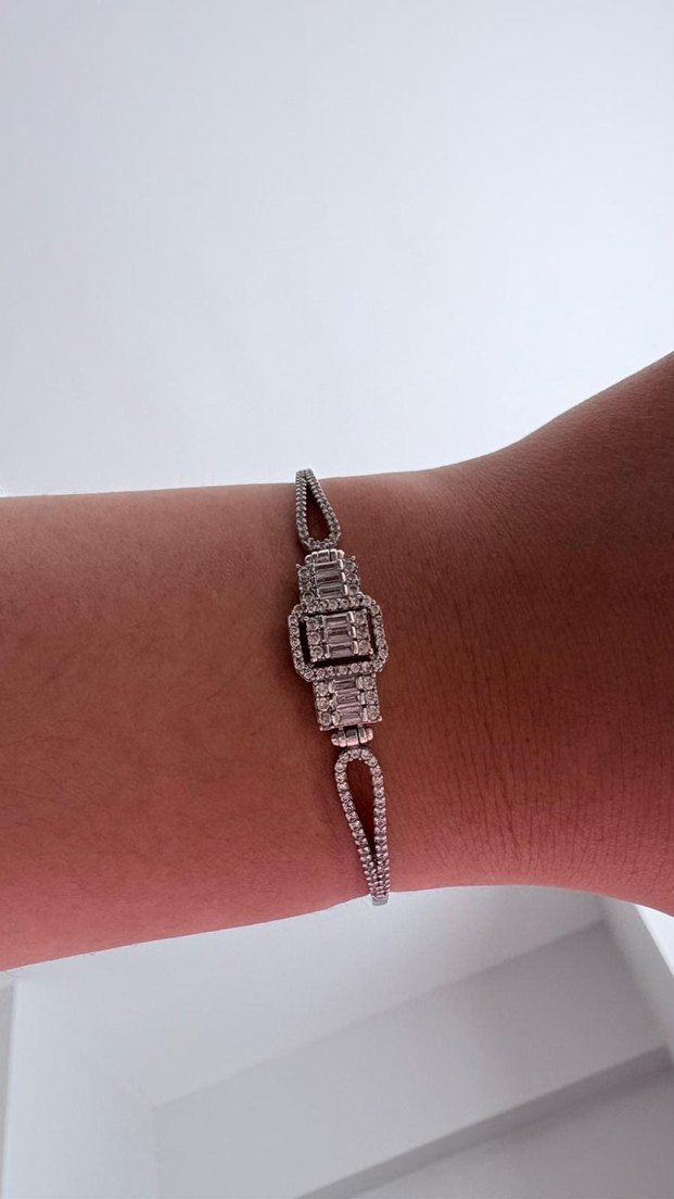 altınbaş gümüş baget bileklik - Görsel 5