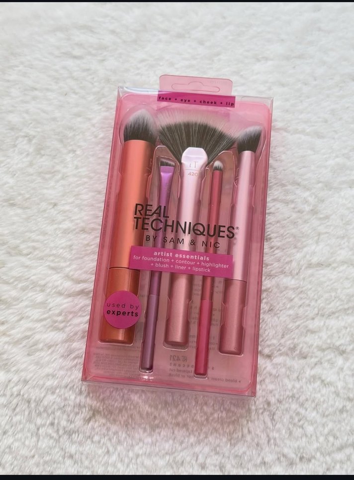 Pastel Pembe Makyaj Fırçası Seti - Görsel 2