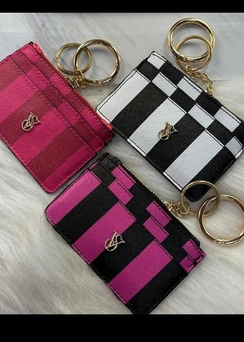 Victoria's Secret Parlak Pembe Fermuarlı Kadın Cüzdanı